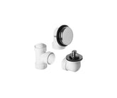 ABS Plumber's Half Kit with Deluxe Lift & Turn Trim (Designer Face Plate)